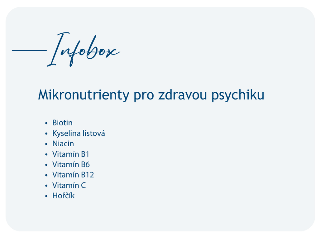 Mikronutrienty pro zdravou psychiku