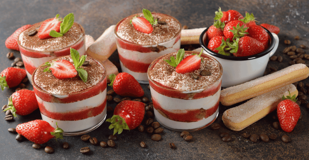 jahodové tiramisu